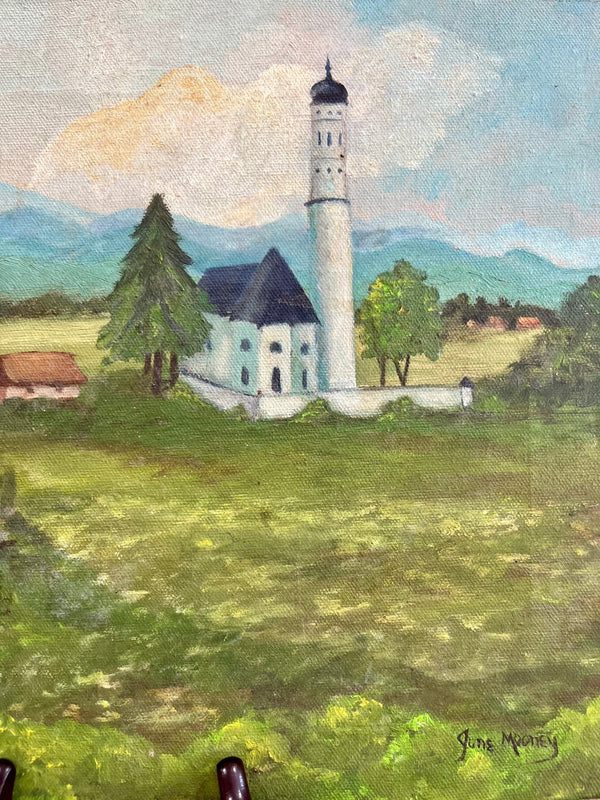 Vintage Hand Painted Village