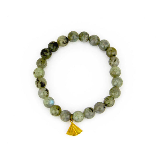 Santore Jewelry Company - Labradorite Stone Mala Bracelet