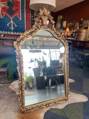 Large gold wall mirror