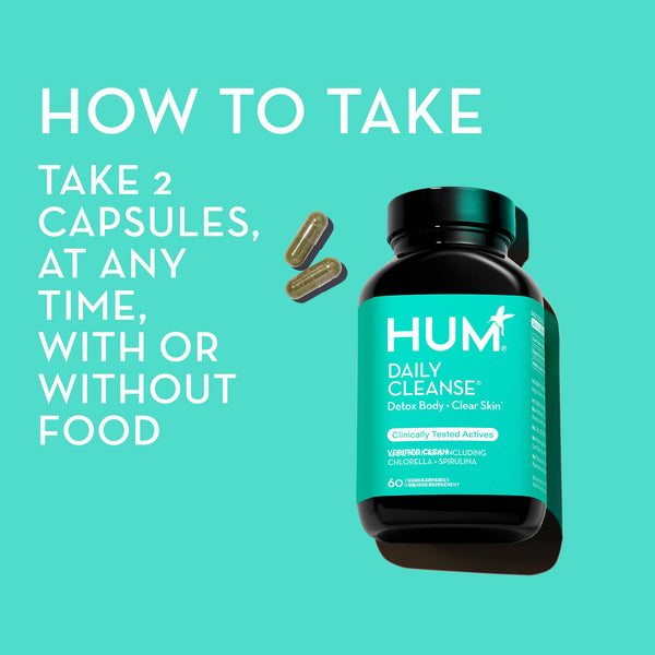 Hum Nutrition - DAILY CLEANSE CAPSULES FOR SKIN & BODY DETOX