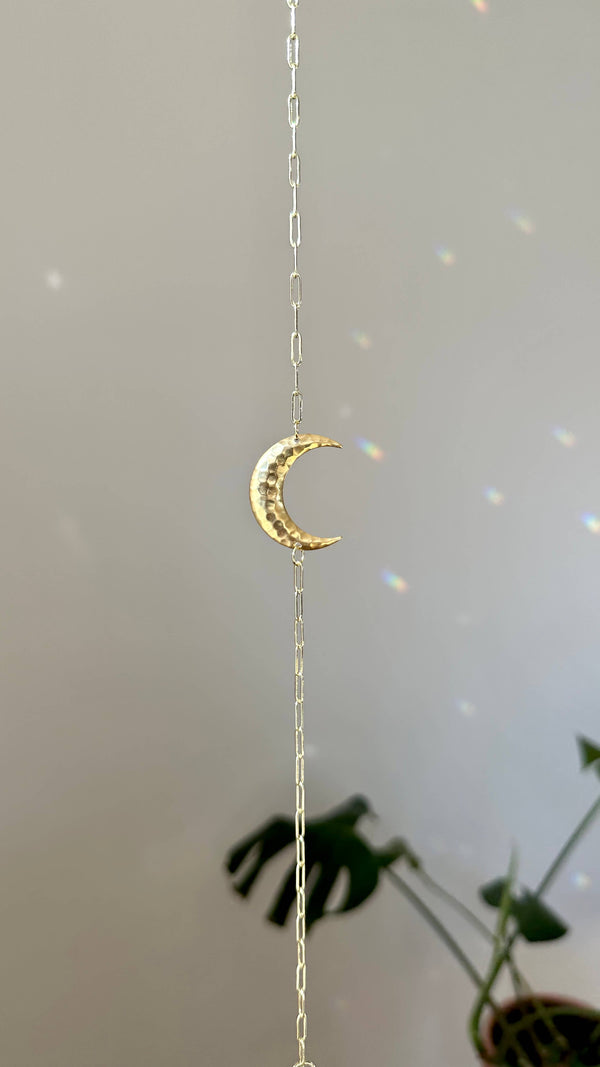 Ombra & Luce - Moon Suncatcher, Cresent moon decor, moon phase