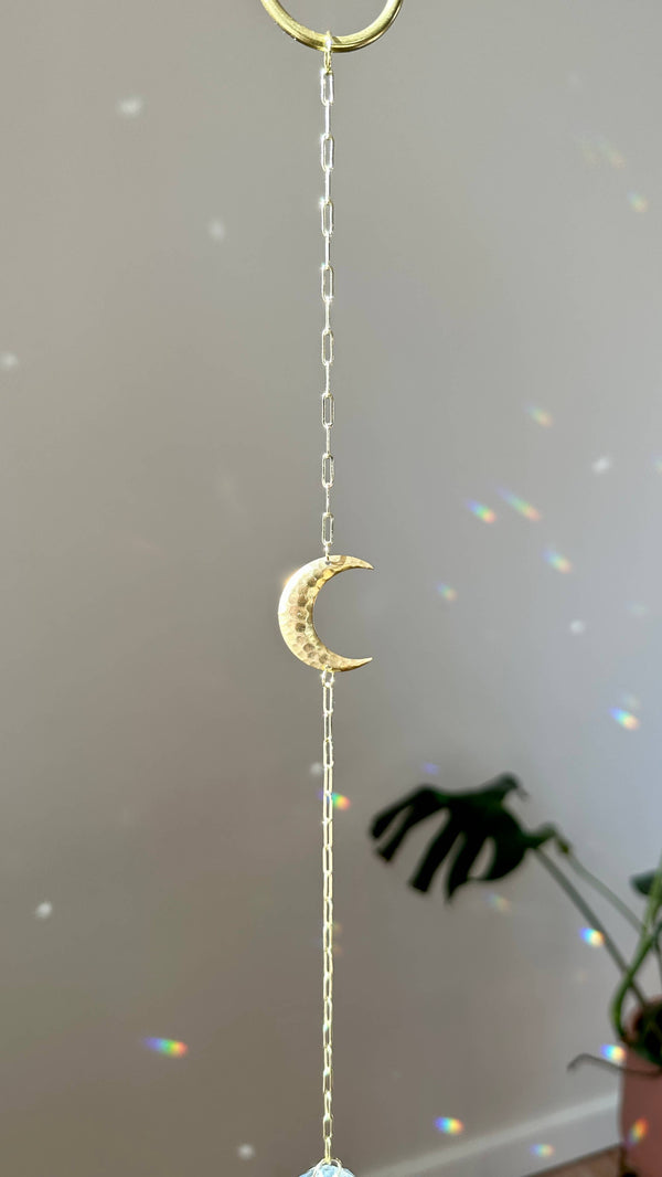 Ombra & Luce - Moon Suncatcher, Cresent moon decor, moon phase