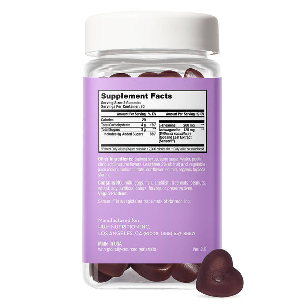 Hum Nutrition - ASHWAGANDHA CALM GUMMIES FOR STRESS & RELAXATION