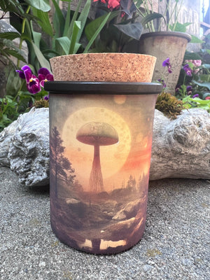 Mushroom candle