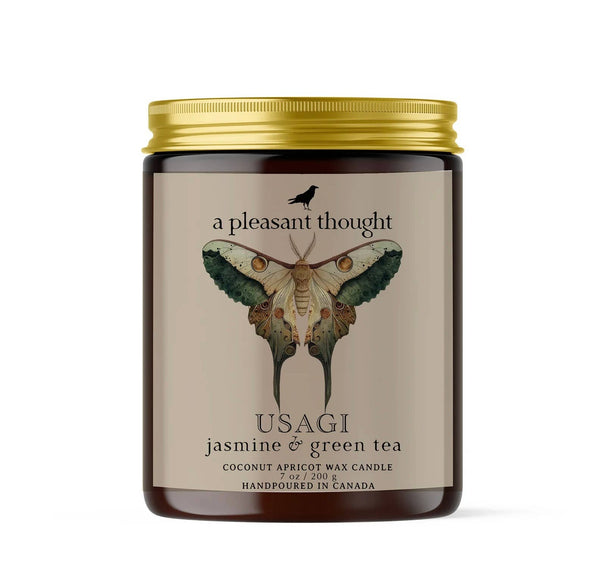 A Pleasant Thought - USAGI | JASMINE & GREEN TEA | JAR CANDLE: Cotton