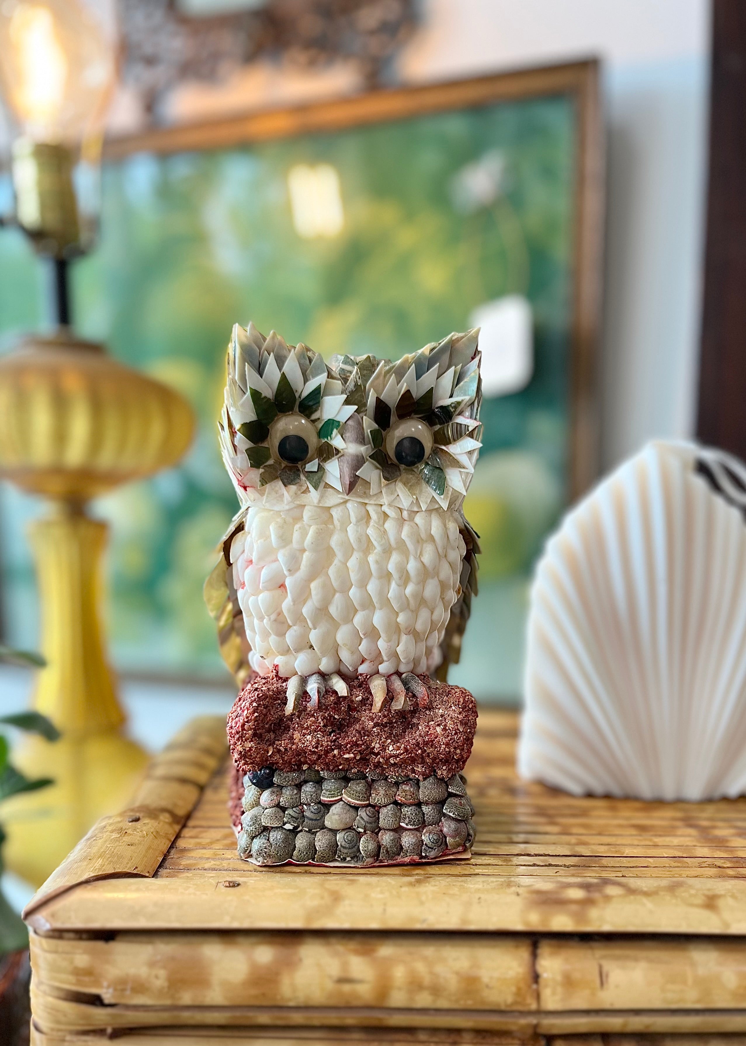 Vintage handmade popular Owl Figurine