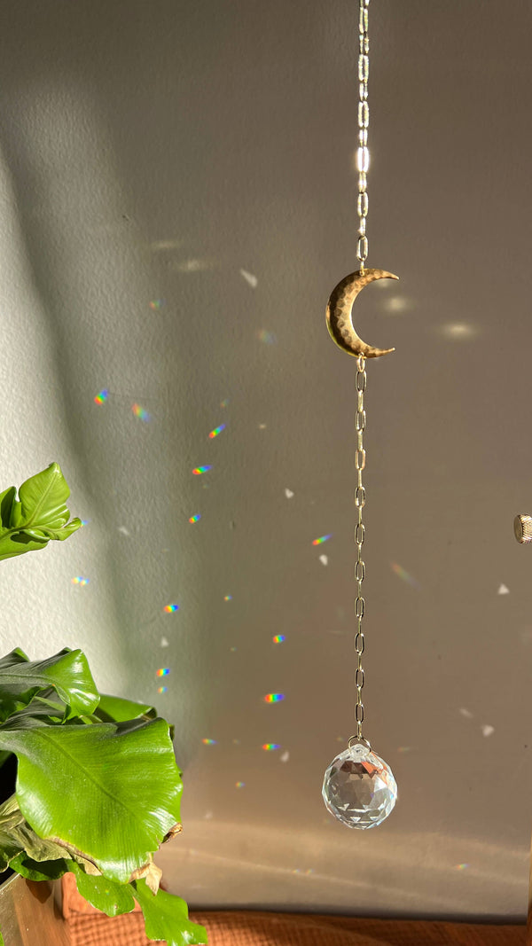 Ombra & Luce - Moon Suncatcher, Cresent moon decor, moon phase