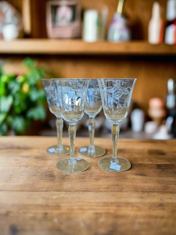 Petite Etched Glassware