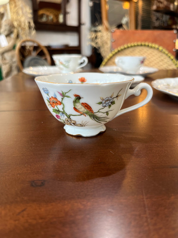 One side of tea cup