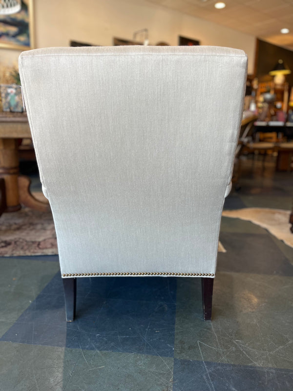 White accent chair