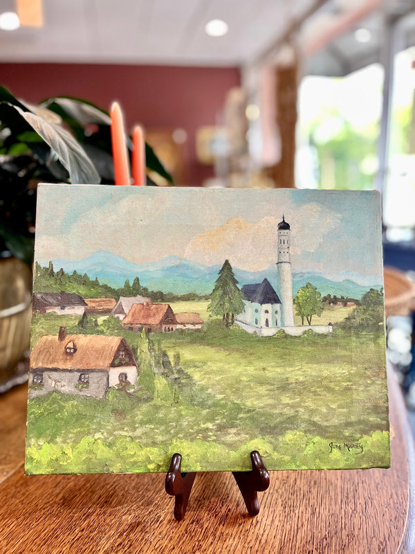 Vintage Hand Painted Village