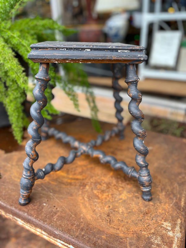 Wooden primitive stool