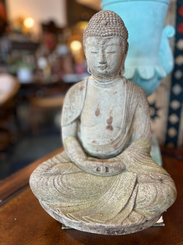 Vintage Cement Buddha