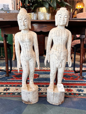 Wood statue set