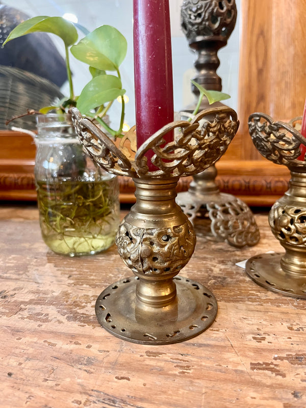 Up close candle holders