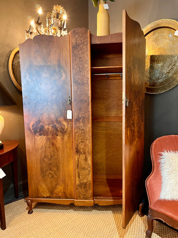 Vintage Burlwood Armoire