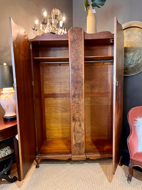 Vintage Burlwood Armoire