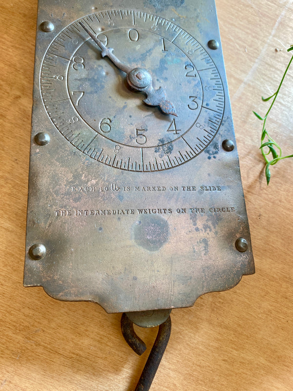 Antique Brass  Hanging Scale