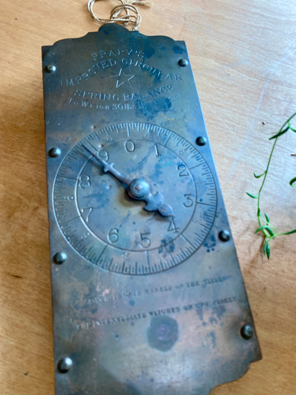 Antique Brass  Hanging Scale