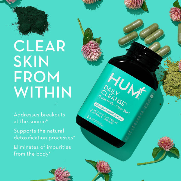 Hum Nutrition - DAILY CLEANSE CAPSULES FOR SKIN & BODY DETOX