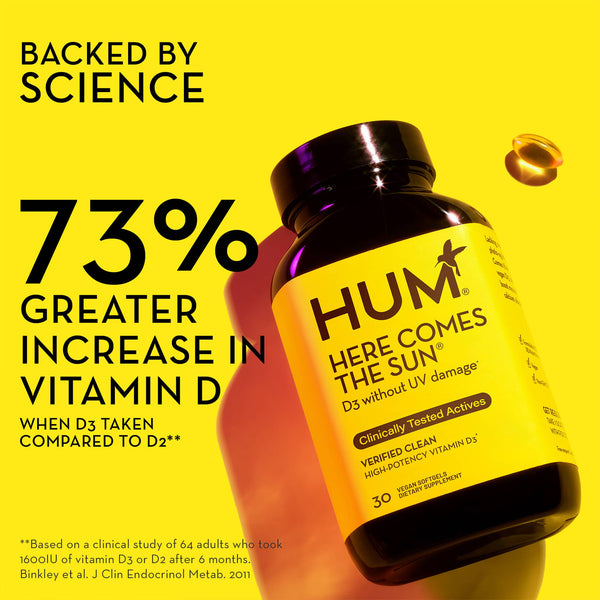 Hum Nutrition - HERE COMES THE SUN VEGAN VITAMIN D3 FOR BOOSTING MOOD